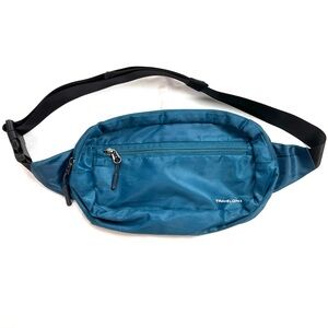 Travelon Small Blue Convertible Sling Waist Belt Bag RFID
